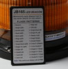 Juluen Axixtech JB165 LED Rundumkennleuchte gelb, Magnetmontage